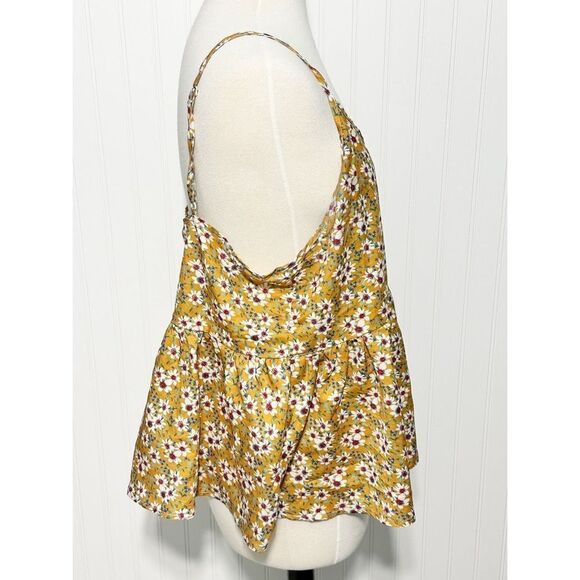 Shein Women's Sleeveless Floral Print Boho Peplum Cami Top Multi-Color Size 1XL - Picture 4 of 11